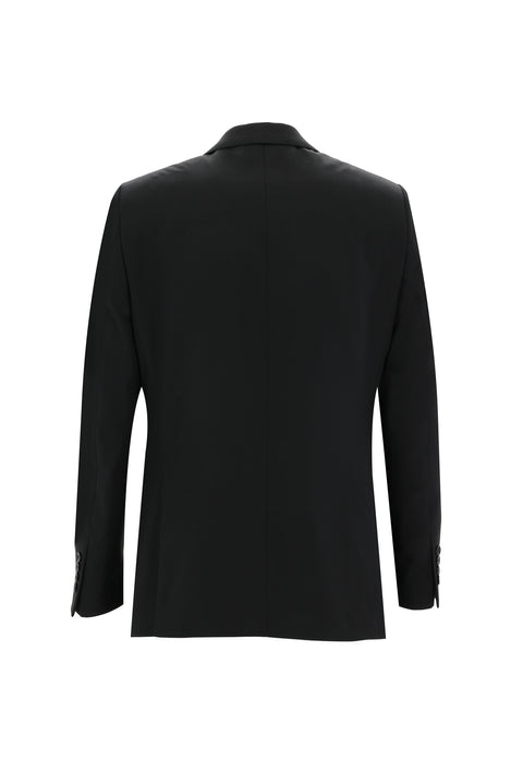 Siyah 4 Drop Relaxed Fit Rahat Kesim Takım Elbise