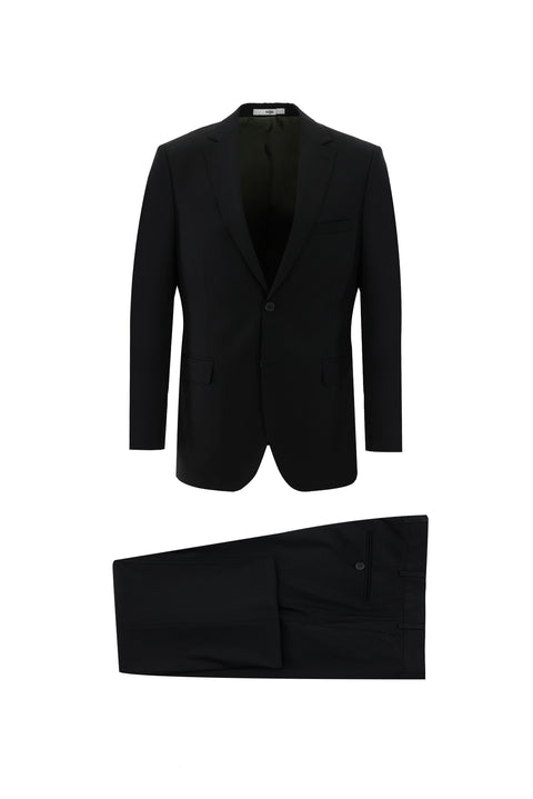 Siyah 6 Drop Regular Fit Standart Kesim Takım Elbise