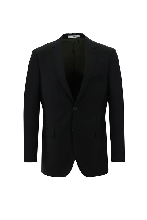 Siyah 6 Drop Regular Fit Standart Kesim Takım Elbise