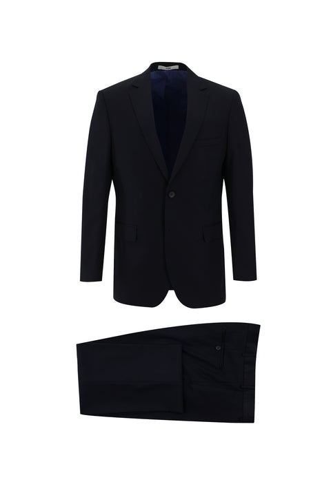 Koyu Lacivert 7 Drop Slim Fit Dar Kesim Takım Elbise