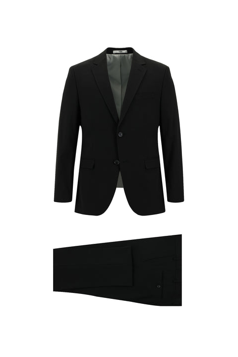 Siyah 7 Drop Slim Fit Dar Kesim Takım Elbise