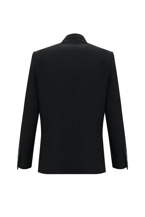 Black 6-Drop Regular Fit Standard Cut Suit
