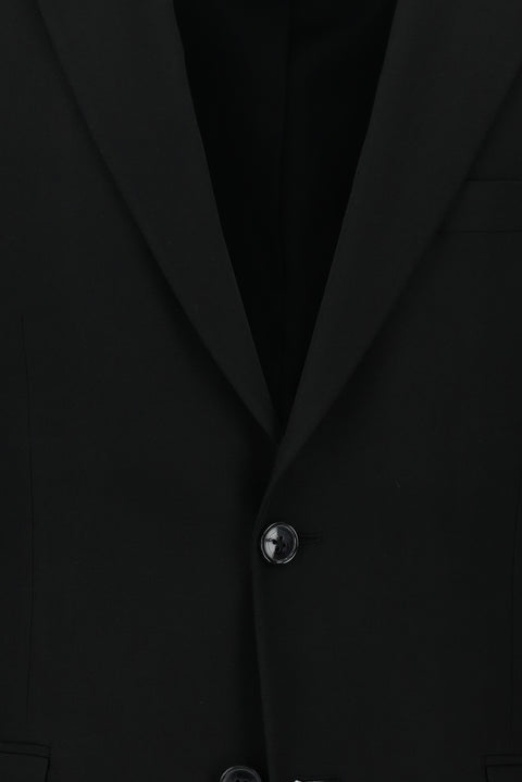 Siyah 4 Drop Relaxed Fit Rahat Kesim Takım Elbise