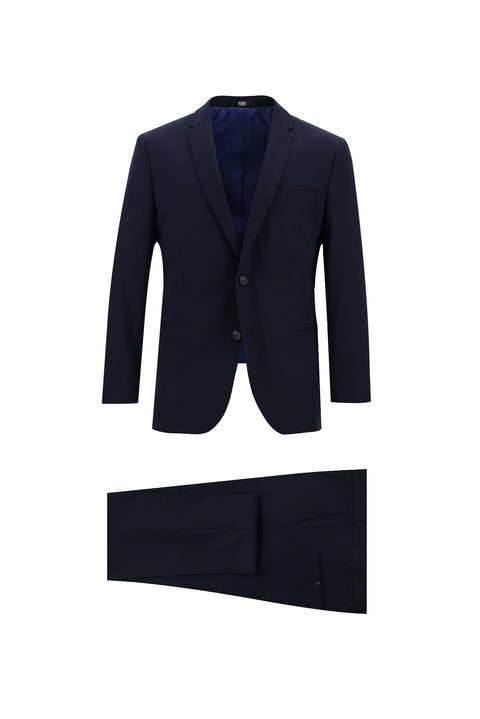 Koyu Lacivert 7 Drop Super Slim Fit Eksra Dar Kesim Fit Takım Elbise