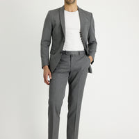 Orta Gri 7 Drop Super Slim Fit Eksra Dar Kesim Takım Elbise