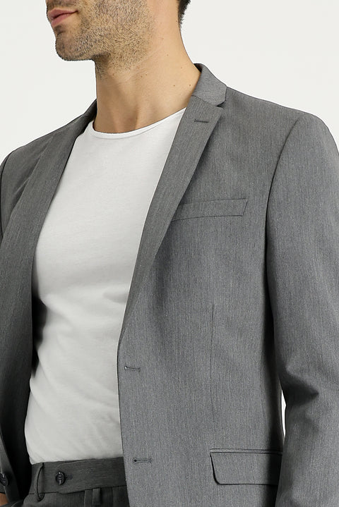 Orta Gri 7 Drop Super Slim Fit Eksra Dar Kesim Takım Elbise