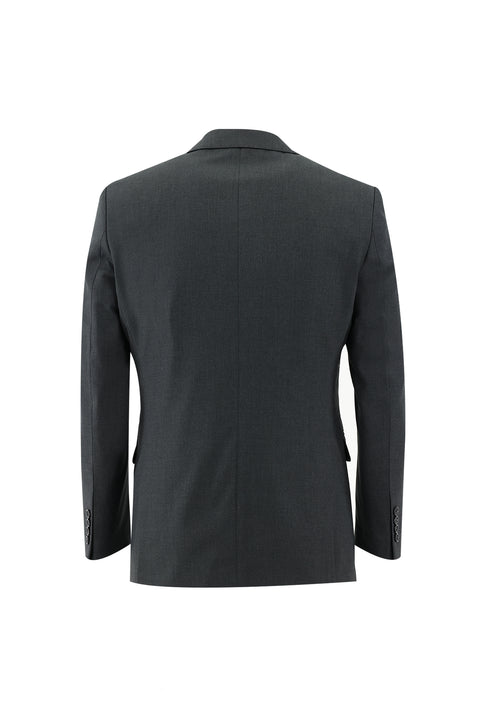 Orta Antrasit 6 Drop Regular Fit Standart Kesim Kombinli Yelekli Takım Elbise