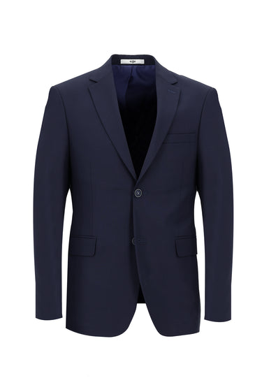 Koyu Lacivert Slim Fit Dar Kesim Klasik Takım Elbise