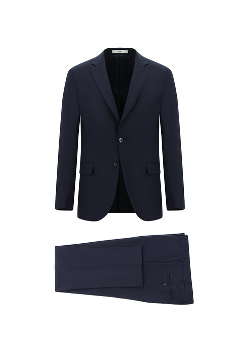 Dark Navy 6 Drop Regular Fit Standard Cut Wool Suit