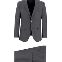 Koyu Füme 4 Drop Relaxed Fit Rahat Kesim Yünlü Takım Elbise