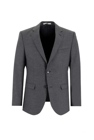  Koyu Füme 4 Drop Relaxed Fit Rahat Kesim Yünlü Takım Elbise