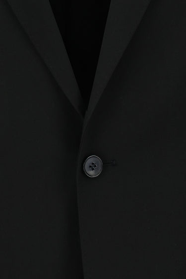 Siyah Slim Fit Dar Kesim Yünlü Klasik Takım Elbise