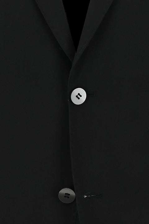 Siyah 6 Drop Regular Fit Standart Kesim Yünlü Takım Elbise