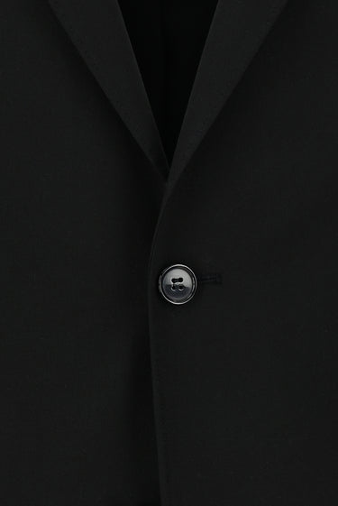  Siyah Slim Fit Dar Kesim Yünlü Klasik Takım Elbise