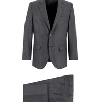 Koyu Füme 6 Drop Regular Fit Standart Kesim Yünlü Takım Elbise
