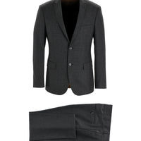 Siyah 7 Drop Super Slim Fit Eksra Dar Kesim Fit Takım Elbise