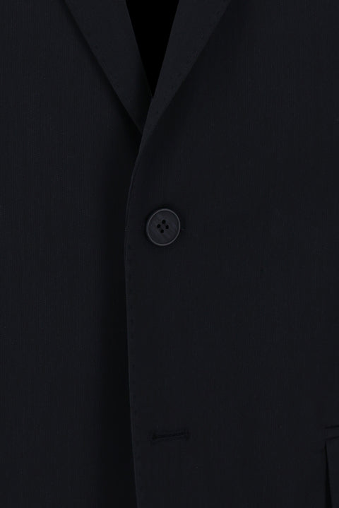 Siyah 4 Drop Relaxed Fit Rahat Kesim Takım Elbise