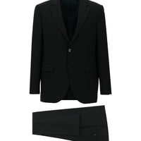 Siyah 4 Drop Relaxed Fit Rahat Kesim Takım Elbise