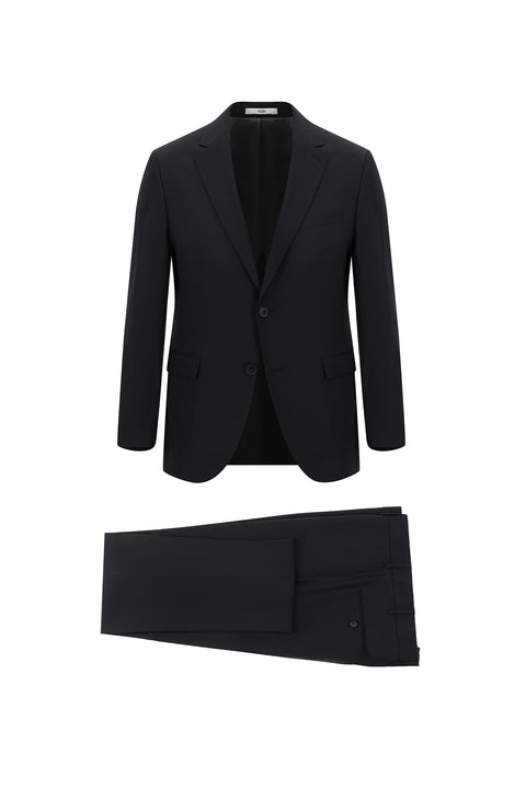 Siyah 6 Drop Regular Fit Standart Kesim Takım Elbise