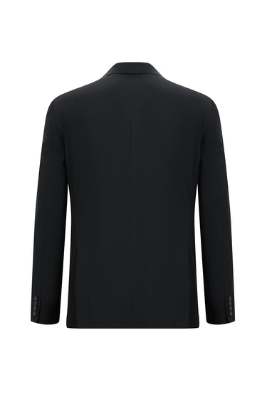 Siyah Regular Fit Klasik Takım Elbise