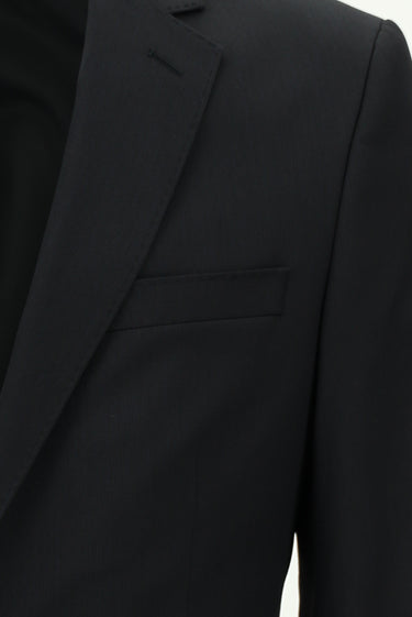 Siyah Regular Fit Klasik Takım Elbise
