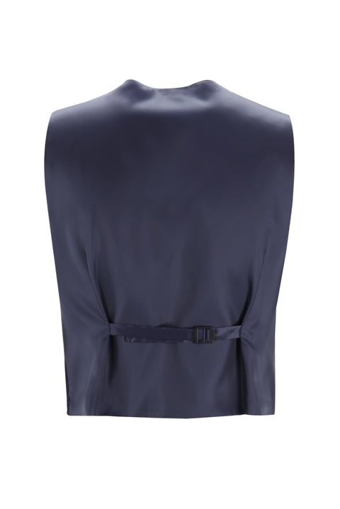 Koyu Lacivert 7 Drop Super Slim Fit Eksra Dar Kesim Yelekli Takım Elbise