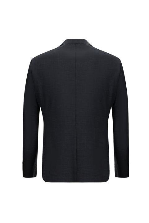 Koyu Füme 7 Drop Slim Fit Dar Kesim Yünlü Desenli Takım Elbise