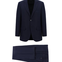 Orta Lacivert 4 Drop Relaxed Fit Rahat Kesim Kuşgözü Takım Elbise