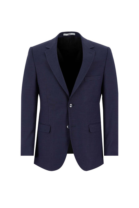 Açık Lacivert 7 Drop Slim Fit Dar Kesim Kuşgözü Takım Elbise