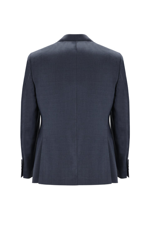 Orta Füme Melanj 7 Drop Slim Fit Dar Kesim Takım Elbise