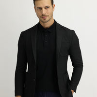 Koyu Füme 7 Drop Super Slim Fit Eksra Dar Kesim Spor Ceket