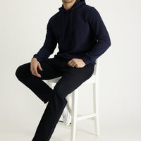 Siyah Relaxed Fit Rahat Kesim Desenli Likralı Kanvas / Chino Pantolon