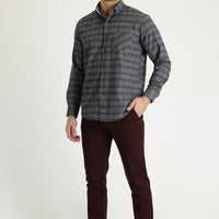 Mürdüm Slim Fit Dar Kesim Likralı Kanvas / Chino Pantolon