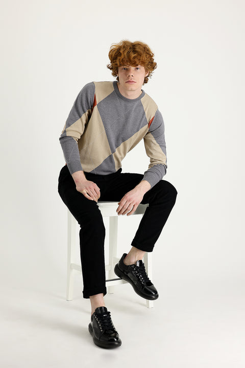 Siyah 7 Drop Slim Fit Dar Kesim Likralı Kadife Pantolon