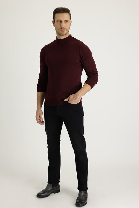 Siyah Slim Fit Dar Kesim Pamuk Denim Pantolon
