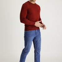 Koyu Mavi  Regular Fit Likralı Denim Pantolon