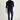 Orta Lacivert Slim Fit Dar Kesim Likralı Denim Pantolon