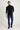 Orta Lacivert Slim Fit Dar Kesim Likralı Denim Pantolon