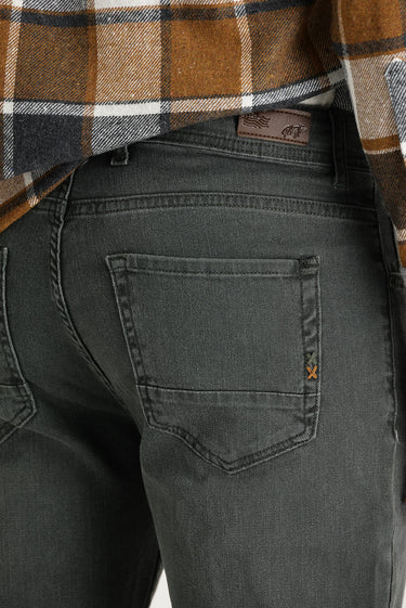 Orta Haki Likralı Denim Pantolon
