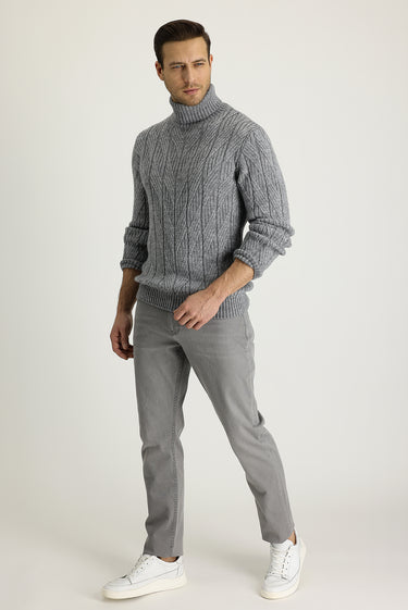 Toprak Likralı Denim Pantolon