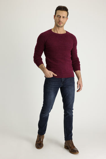 Koyu Lacivert Slim Fit Dar Kesim Likralı Denim Pantolon