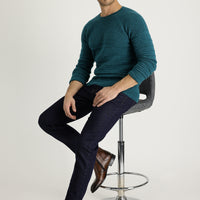 Koyu Lacivert Slim Fit Dar Kesim Likralı Denim Pantolon