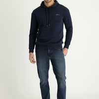Koyu Mavi  Slim Fit Dar Kesim Likralı Denim Pantolon