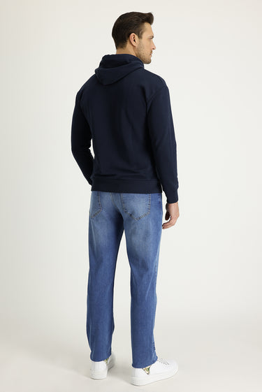 Açık Mavi Slim Fit Dar Kesim Likralı Denim Pantolon