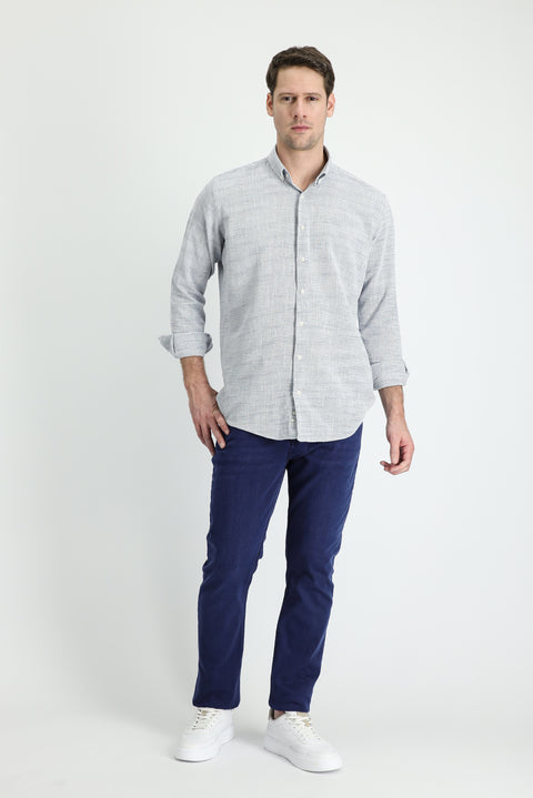 Koyu Lacivert 7 Drop Slim Fit Dar Kesim Likralı Denim Pantolon