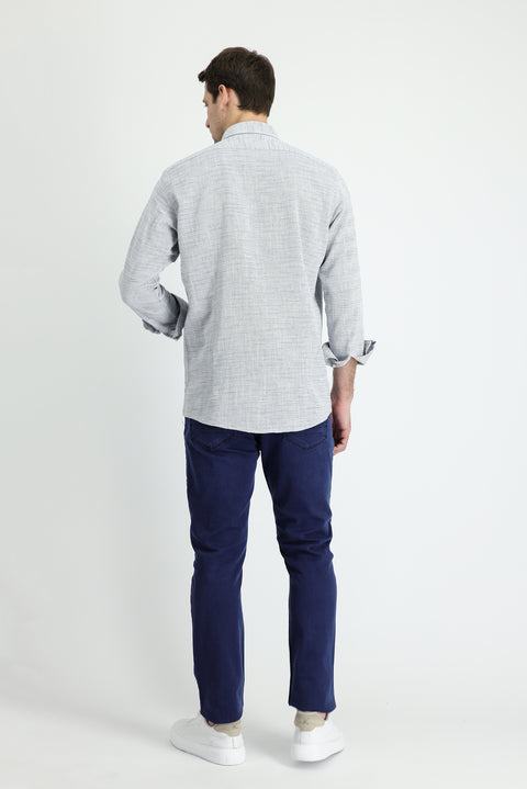 Koyu Lacivert Regular Fit Standart Kesim Likralı Denim Pantolon