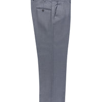 Orta Gri Relaxed Fit Rahat Kesim Desenli Klasik Kumaş Pantolon