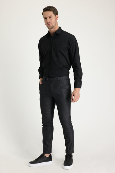 Marengo Super Slim Fit Ekstra Dar Kesim Desenli Likralı Klasik Kumaş Pantolon