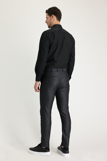 Marengo Super Slim Fit Ekstra Dar Kesim Desenli Likralı Klasik Kumaş Pantolon