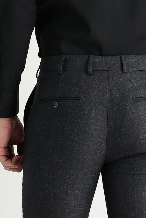 Marengo 7 Drop Super Slim Fit Eksra Dar Kesim Desenli Likralı Klasik Kumaş Pantolon